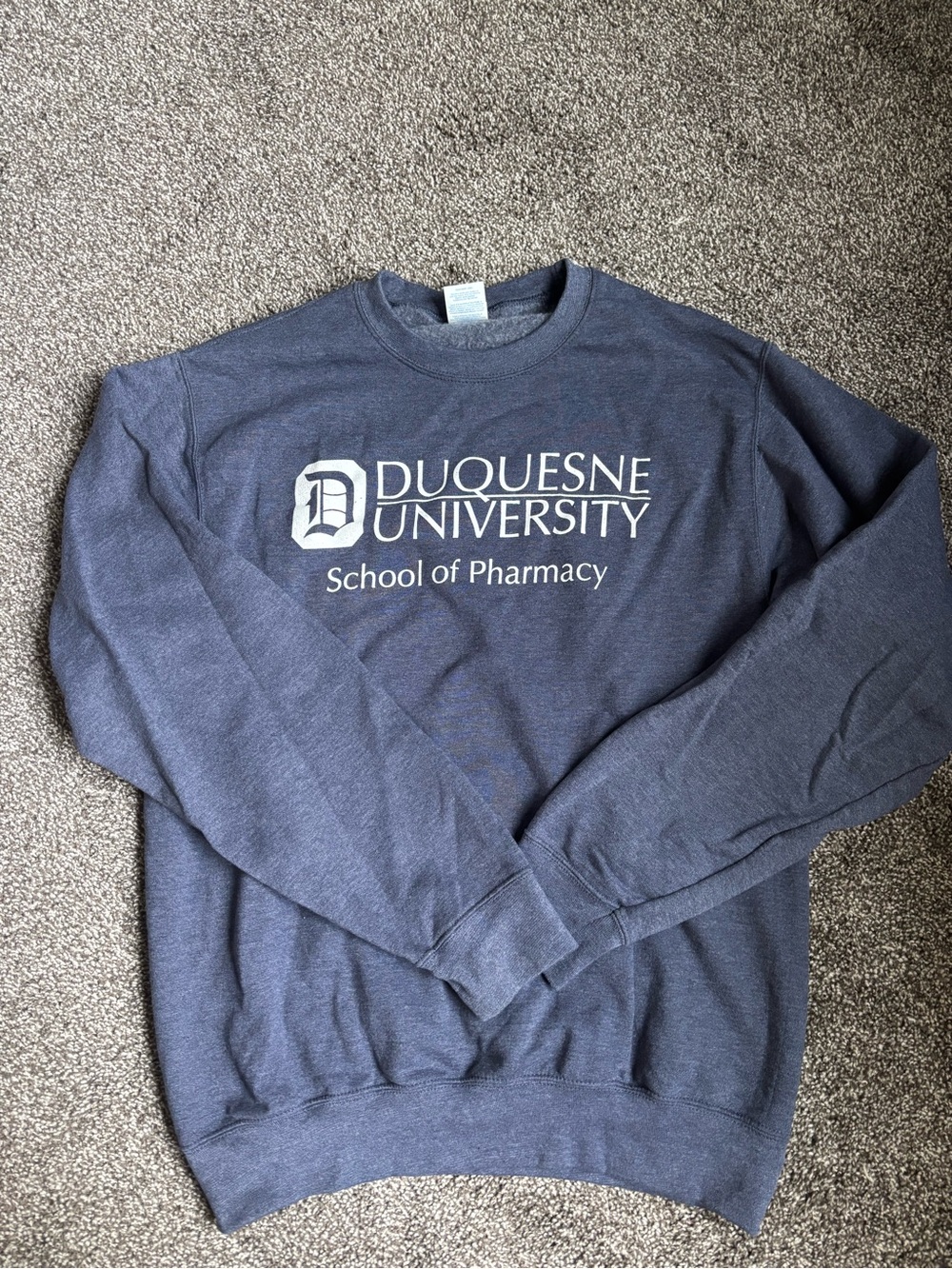 Duquesne University School of Pharmacy Gray Crewneck Sweatshirt